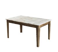 Hanah Home Milan 515 Mesa de Comedor Nogal y Blanco