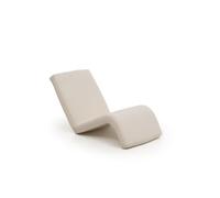 Hanah Home Moderna Silla Columpio de jardín, Color Beige, Estructura de Metal 100% y Funda Resistente a la Intemperie, Respaldo Ajustable en 14 Posiciones, Longitud de 145 cm