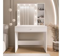 Hanah Home Monroe - MO3-W Mesa de Maquillaje Blanca