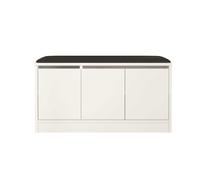 Hanah Home Mr2-W Zapatero Blanco con Parte Superior de Piel de PU