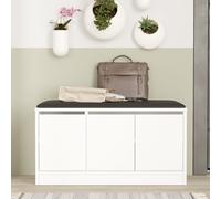 Hanah Home Mr2-W Zapatero Blanco con Superficie de Piel de PU