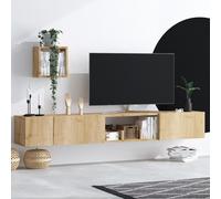 Skye Decor, Avior, muebles para televisión, roble saphir, 180 x 25 x 32 cm