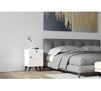 Hanah Home Nightstand, 100% melamina revestida de partículas, Talla única