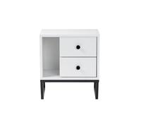 Nordure Glimmer Mesilla de Noche Blanco y Negro
