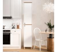 Hanah Home Nord - ND12-SW Armario Multiusos Blanco y Roble
