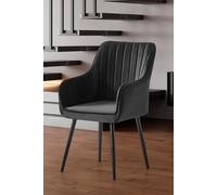 Hanah Home Nova Silla Antracita y Negro