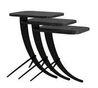 Hanah Home Pion - Black Marble Juego de Mesas Nido