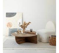 Hanah Home Podium Wood - Walnut Juego de mesa de centro