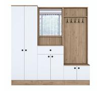 Hanah Home Recibidor P6 - M3 - 2490 Blanco y Nogal