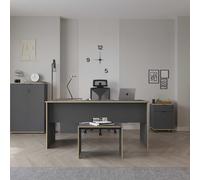 Hanah Home Rms-320-Ax-1 Escritorio de Estudio Antracita y Roble