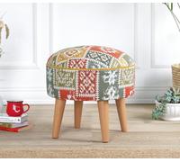 Hanah Home, Rugrev - Blanco, Puf, Blanco, 50% algodón / 50% lino, 45 x 45 x 45 cm