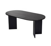 Hanah Home Sablin Mesa de Comedor Negro Madera