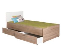 Hanah Home Somier Individual con Cajones Kry-792-Sd-2 Sonomo y Blanco