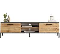 Hanah Home Soporte de televisión, Melamina, Atlantic Pine Anthracite, Talla única