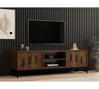 Hanah Home Soporte de televisión, Melamina, Nogal, Talla única