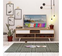Hanah Home Soporte de TV Glasgow Roble y Blanco