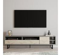 Hanah Home Soporte de TV Gris y Travertino