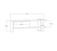 Hanah Home Soporte de TV Yonca Antracita y Roble