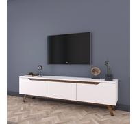 Calicosy Mueble para TV Skye Decor D1-794 Blanco 3 puertas Melamina 180x48,6x35 cm