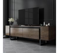 Hanah Home Soporte para TV Yildiz Nogal y Negro