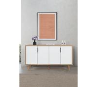 Hanah Home Sırma 4515 Consola Roble zafiro y blanco