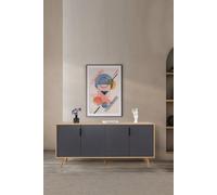 Hanah Home Sırma 4816 Consola Roble Zafiro y Antracita
