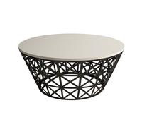 Hanah Home Stil Metal Ferforje - Crema y Negro