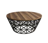 Hanah Home Stil Metal Ferforje Walnut