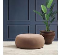 Hanah Home, Tina: otomana y bancos, puf, color cappuccino, material: poliéster, dimensiones: 55 x 35 x 55 cm