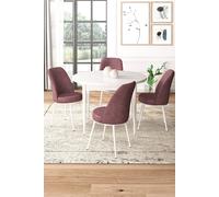 Hanah Home Tor - Blanco y Rosa Empolvado