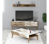 Hanah Home Valensiya 140 - Nogal, Blanco, Mármol