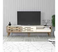 Hanah Home Valensiya Soporte de TV Nogal y Crema