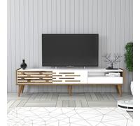 Hanah Home Valensiya Soporte para TV Nogal y Blanco