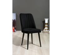 Hanah Home Vega - Juego de 4 sillas negras
