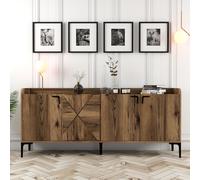 Hanah Home Venedik Consola Industrial Nogal