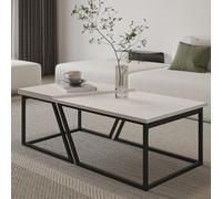 Hanah Home Verona P0024623 Juego de Mesas de Café Blanco