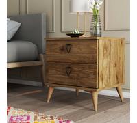 Hanah Home Versa-Ce 3630 Mesilla de noche bohemia Nogal