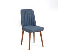 Hanah Home Vina 1048 - Azul oscuro, Nogal