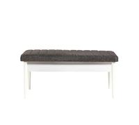 Hanah Home Vina Bench Antracita y Blanco