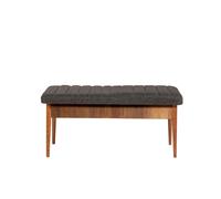 Hanah Home Vina Bench Antracita y Nogal