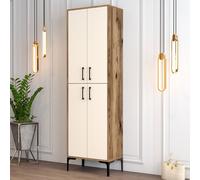 Hanah Home Zapatero Berlin A - Nogal y Crema