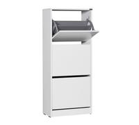 Hanah Home Zapatero Blanco con 3 Cajones