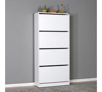 Hanah Home Zapatero Blanco con 4 Cajones
