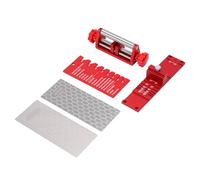 Hancaner Afilador de Cinceles Guía de Afilado Ancho 2,54-71,12 Mm Plantilla ángulo Piedra Afilar Doble Cara Medidor ángulo para Carpintería (Afilador amoladora angular con piedra afilar)