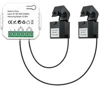 Hancaner Wifi Medidor de Energía Inteligente Sistema Solar Fotovoltaico Producción de Energía Consumo Medidor de Monitoreo Bidireccional Mobile APP Control Potencia Monitor con CT