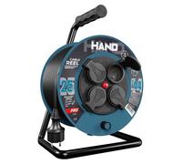 HAND, cable de extensión en carrete, 25 metros, 3 x 1,5 mm, 16A / 3680W / IP44