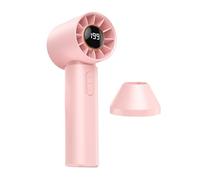 Hand Fan 5 Speeds Blower with Digital - - - Display Rechargeable Portable |