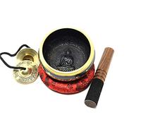 hand-hammered 7 Inch cuenco tibetano y dragón anillo Set de regalo