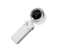 Hand Held Fan, 5-Speed Adjustable Powerful Cooler 17.5x6.2x5.5cm, Folding Personal Fans, Portable USB Rechargeable for Travel, Outdoor, Indoor Activities, Black, White