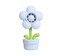 Handheld Fan Rechargeable - ABS 6.34in Flower Pot Shape USB Portable Cooler | 3 Speed Wind Blower, Mini Cooling Fans, Night Light Desk Fan For Travel Kids Students Bedroom Car Beach Outdoor Use